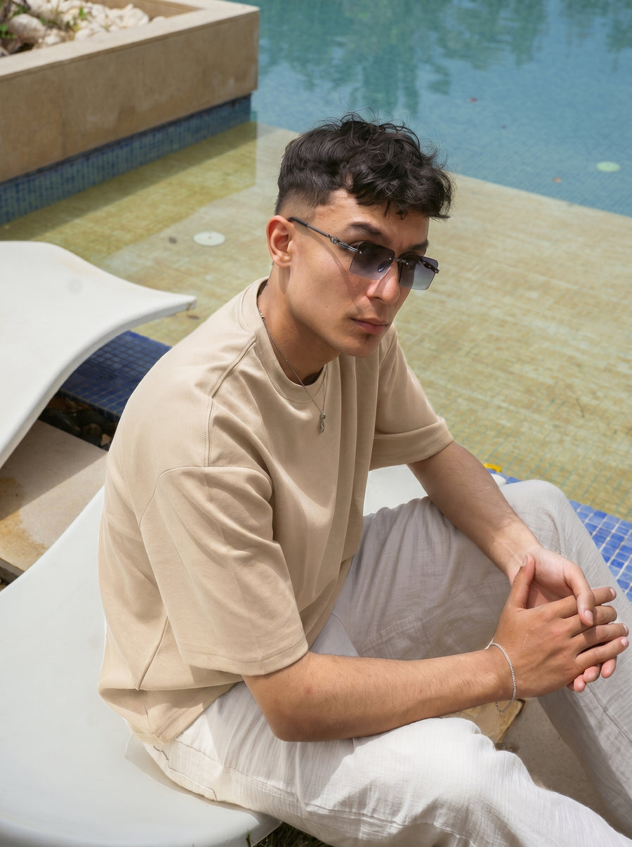 Essential Tee — Sandstone Beige