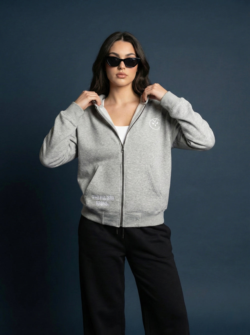 KVL ARCHIVE 01 // ZIP-UP GRY HOODIE alternate view