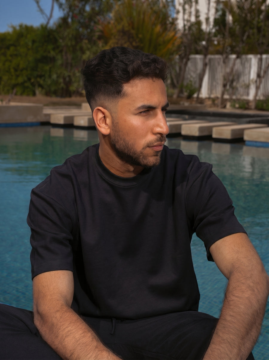 Essentinal Tee — Obsidian Black