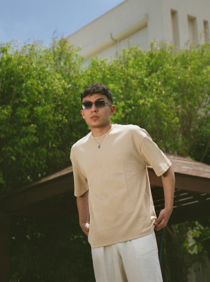 Essential Tee — Sandstone Beige