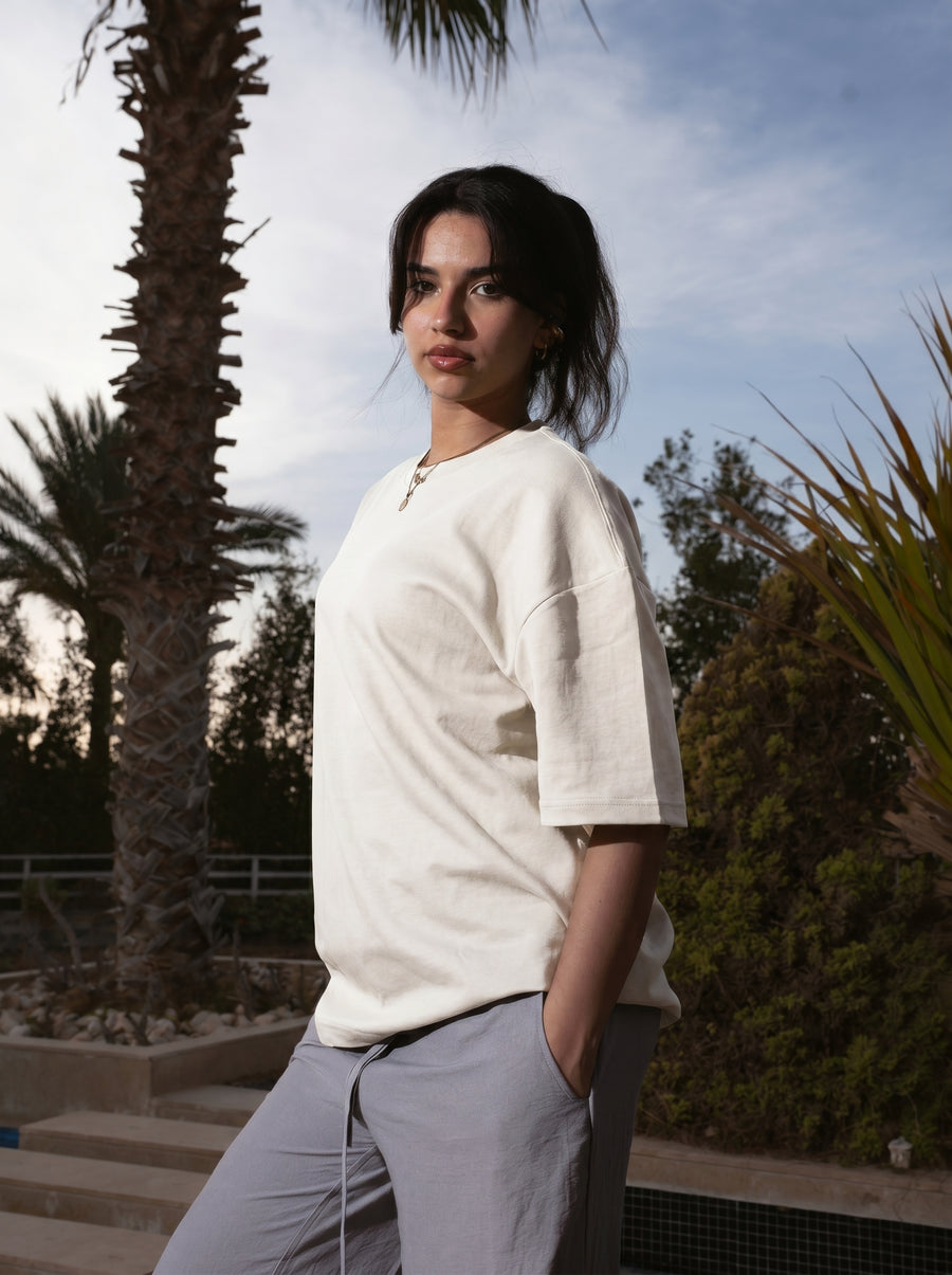 Essential Tee — Ivory White